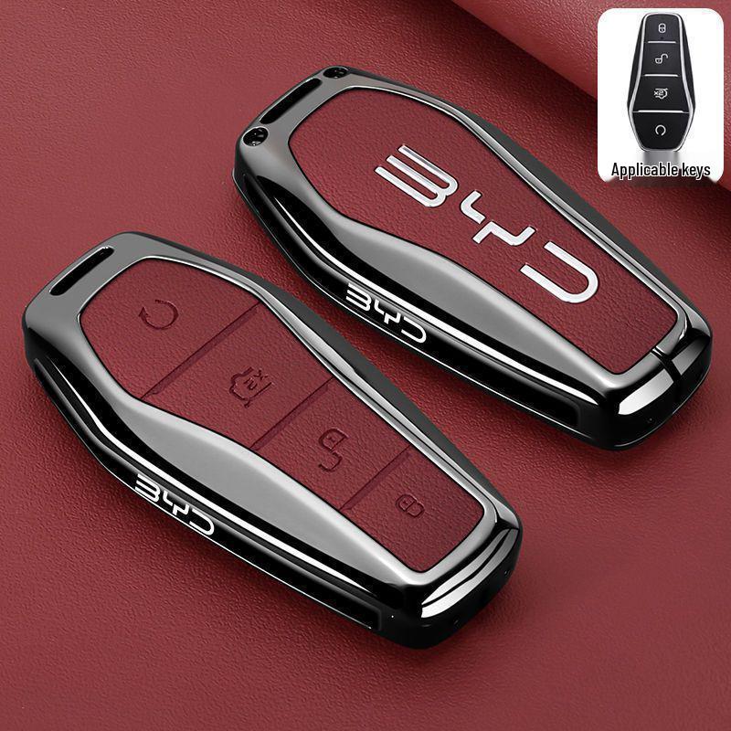 Compatible Key Case for BYD Song Plus, Model 25 Qin Plus, Seagull, Song L DMI, Han EV, Car Pro Buckle Shell