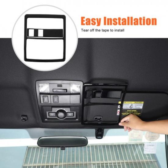 Glossy Black Front Reading Lamp Light Panel Trim For Toyota Tacoma 2015-