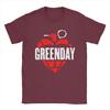 Mens Womens G-Green Day Punk T Shirt Cotton Graphic Printed T-Shirt Band Clothing Outfits