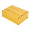 Split Type Housing Project Box Golden Enclosure Case Aluminium Alloy Waterproof for GPS Decoder Circ
