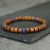 Classic Natural Wooden Bracelet For Men Handmade Prayer Yoga Meditation Healing Wrist Accessories Lightweight Comfortable Joias