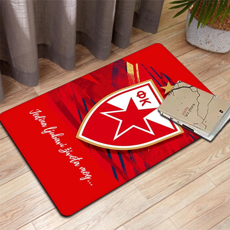 Red Star Belgrade Basketball Club Rug Floor Mat for Living Room or Bedroom Soft and Comfortable Carpet a Gift for Birthday and Holiday.NFF0928212