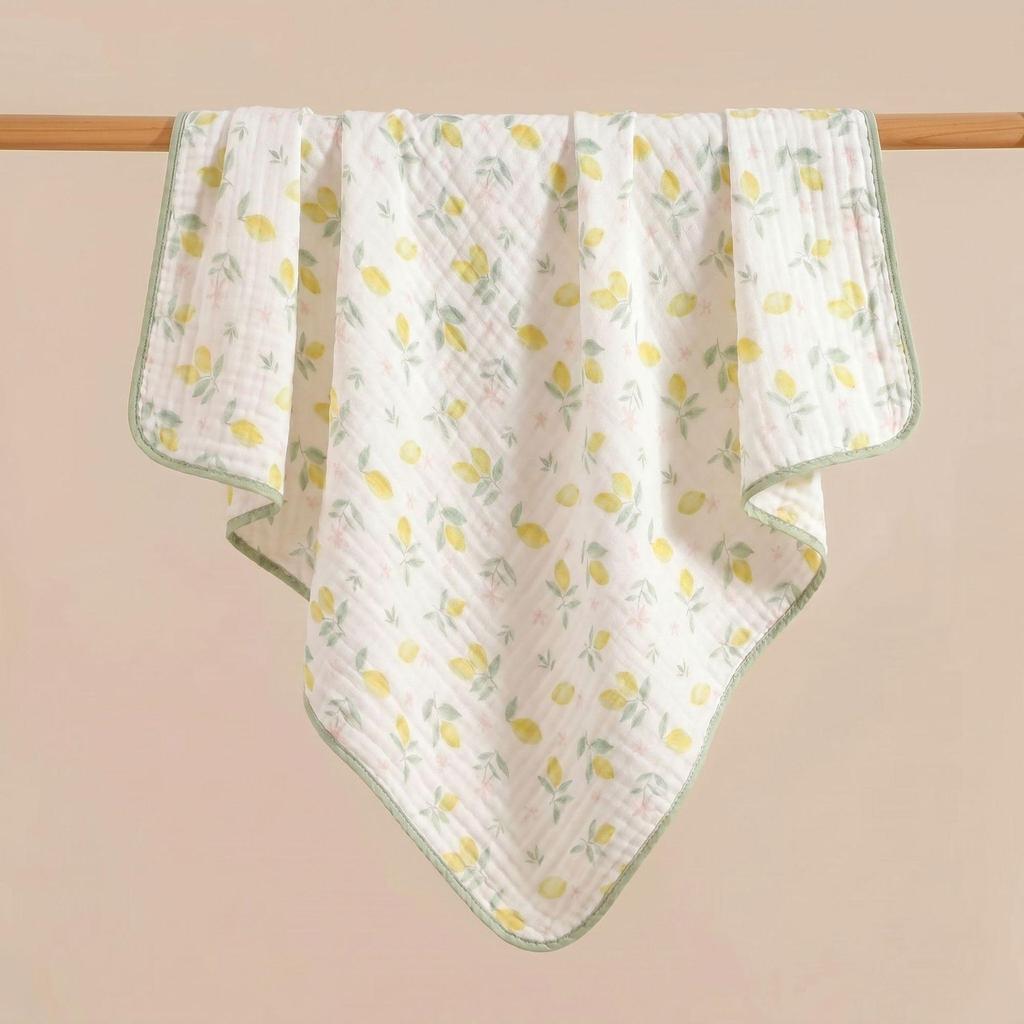 Class A Newborn Bath Towel - Pure Cotton, 6-Layer Gauze, Quick-Dry, Highly Absorbent
