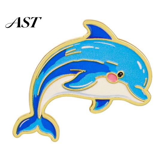 Metal Octopus Badge Cartoon Sea Animal Brooch, Dolphin Whale Seahorse Enamel Marine Brooch Pin, Hats Bags Scarves Clothes Decorative Accessory Ocean