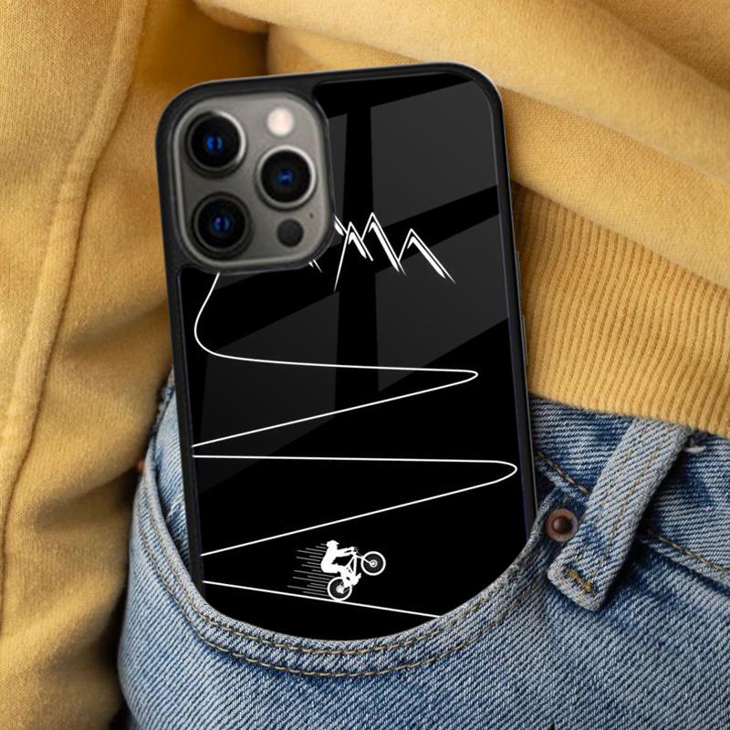 Mountainbike Fahrrad MTB Magnetische Weiche Handyhülle für iPhone 16 Promax 15 Pro 13 14 Plus 11 12 Mini MagSafe Hülle
