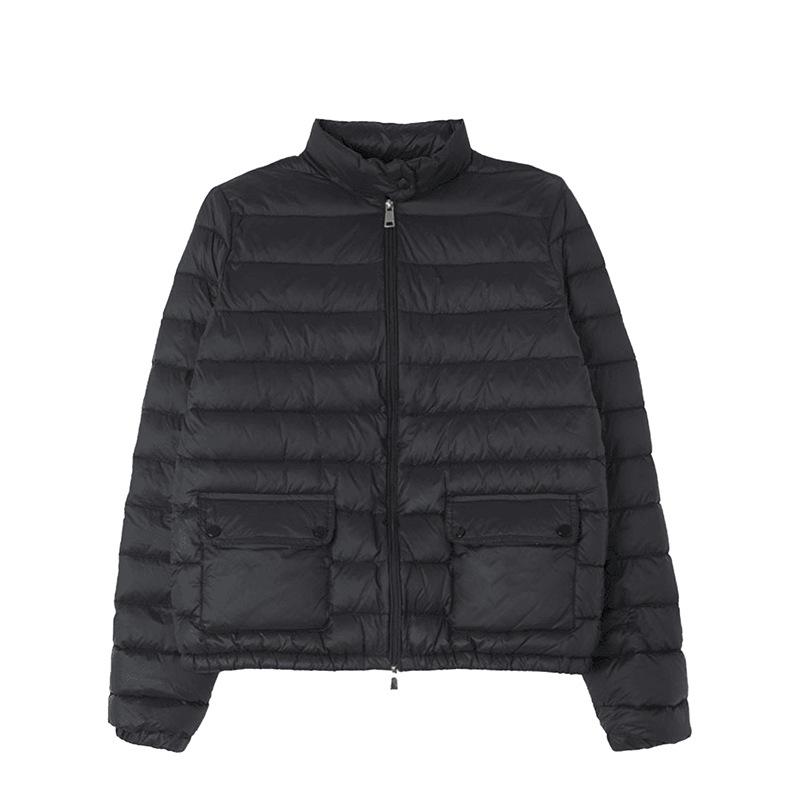 Women's Lightweight Slimming Down Jacket, Stand Collar, Long Sleeve, Short Coat, Versatile for Autumn/Winter, Casual Commute Style.