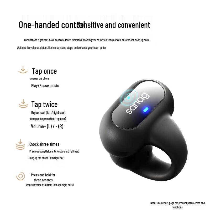 SANAG Z51SProMax Open-Ear Clip-On Bluetooth Headphones