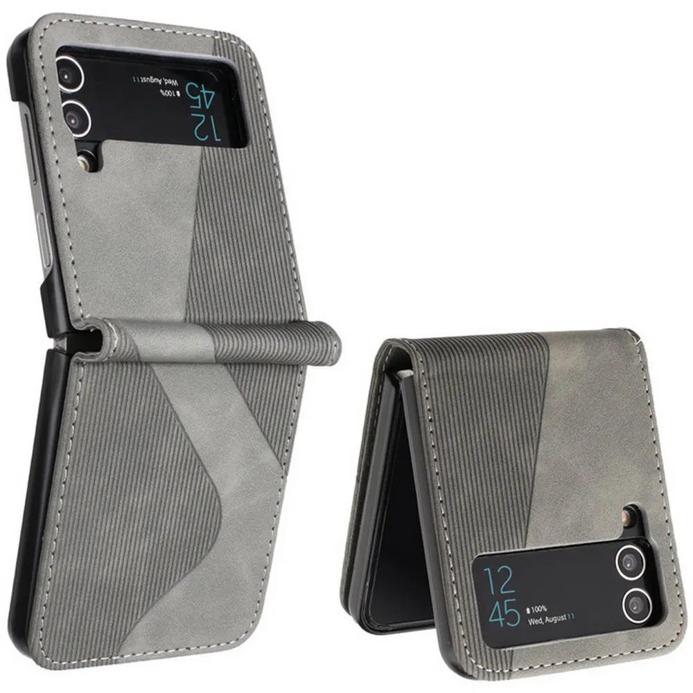 Luxury Case For Samsung Z Flip 4 5 6 Flip3 5G Leather Armor Back Cover For Samsung Galaxy Z Flip 7 FE Case Z Flip 3 5 6 7 Funda