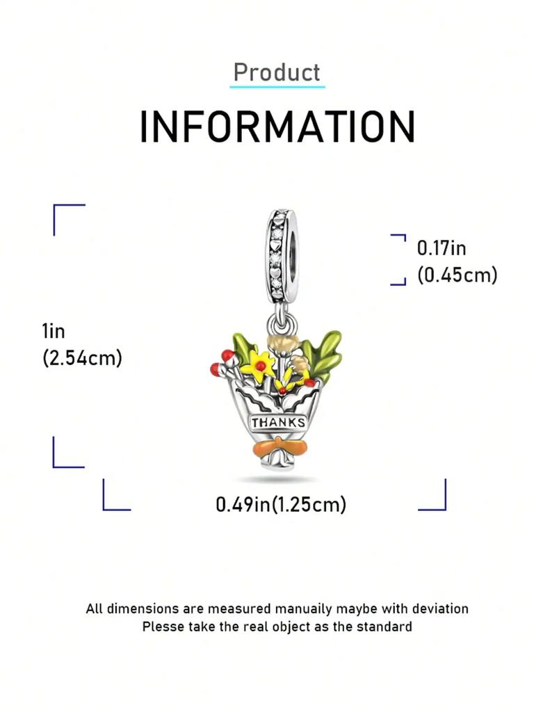 Copper Colors Autumn Sunflower Tulip Leave Beads Charm Pendant For Original Bracelet For Women Diy Jewelry Love Gift