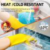 Food Grade Silicone Dishwashing Gloves Reusable Non-Slip Waterproof Heat Resistant Multipurpose Cleaning Gloves for Kitchen Home