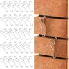 30Pcs Brick Hook Wall Clips, Stainless Steel Brick Clamps for Outdoor Indoors Garland Hanging Wreaths Lights & No Drilling Required Fits Thickness