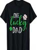 T-shirt unisexe Papa Baseball Un Papa Chanceux Vintage Jour de la Saint-Patrick T-shirt Papa