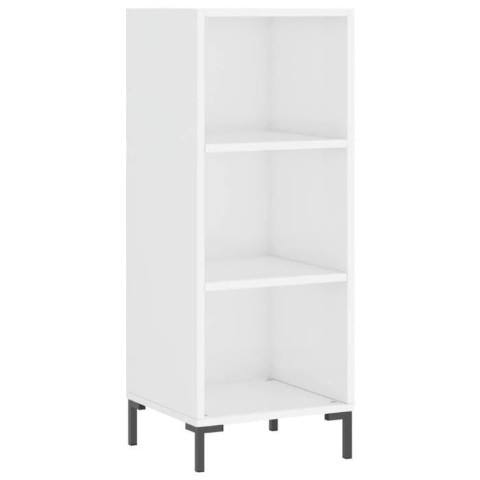 VidaXL Buffet blanc brillant 34,5x32,5x90 cm bois d'ingénierie 828734