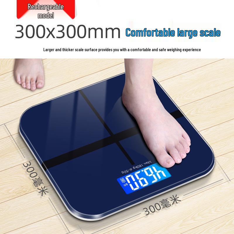 

iSense Rechargeable Household Body Scale – Durable, Compact, and Accurate Weighing Solution USB Rechargeable