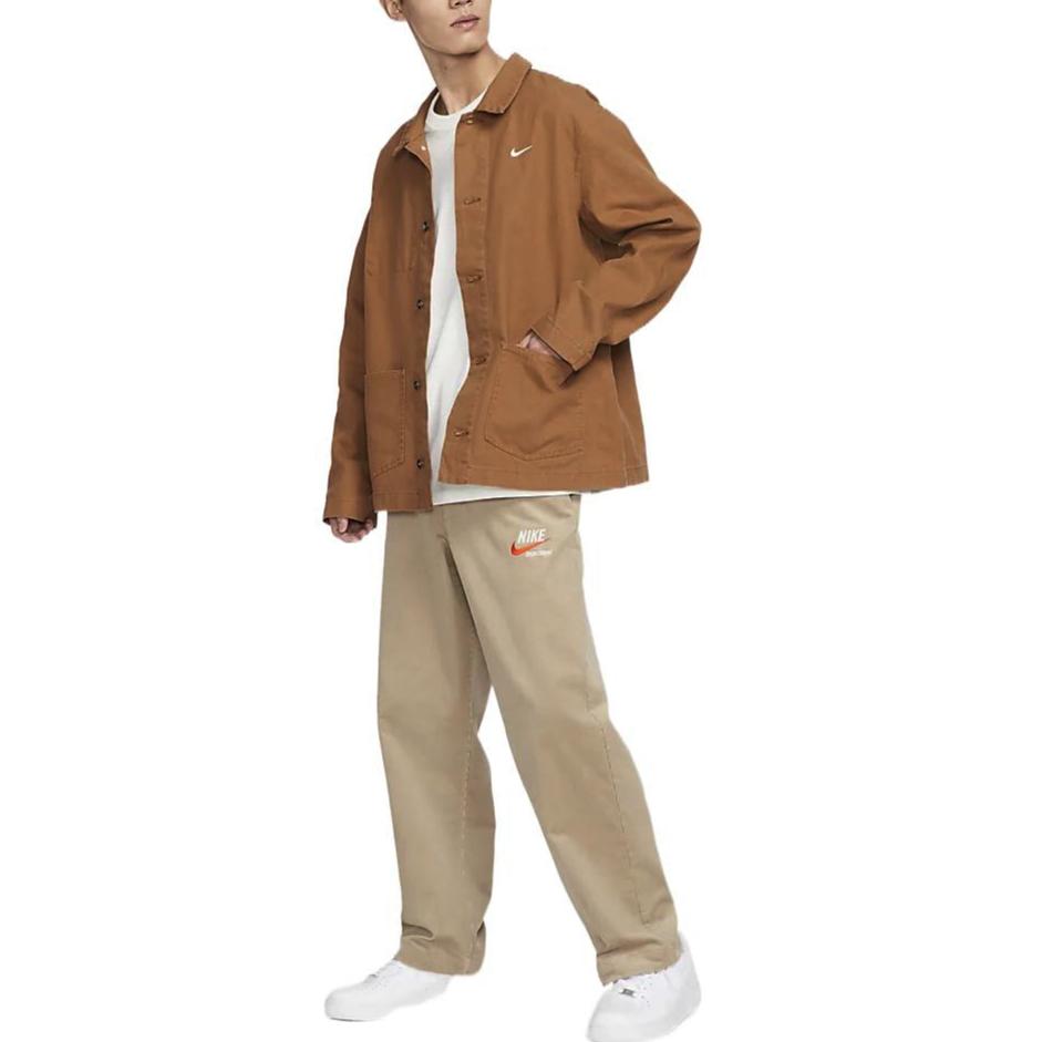 Nike Casual Pants Men's Khaki Moderate Straight Fit Pants (Unisex) Casual Pants DX0001 247