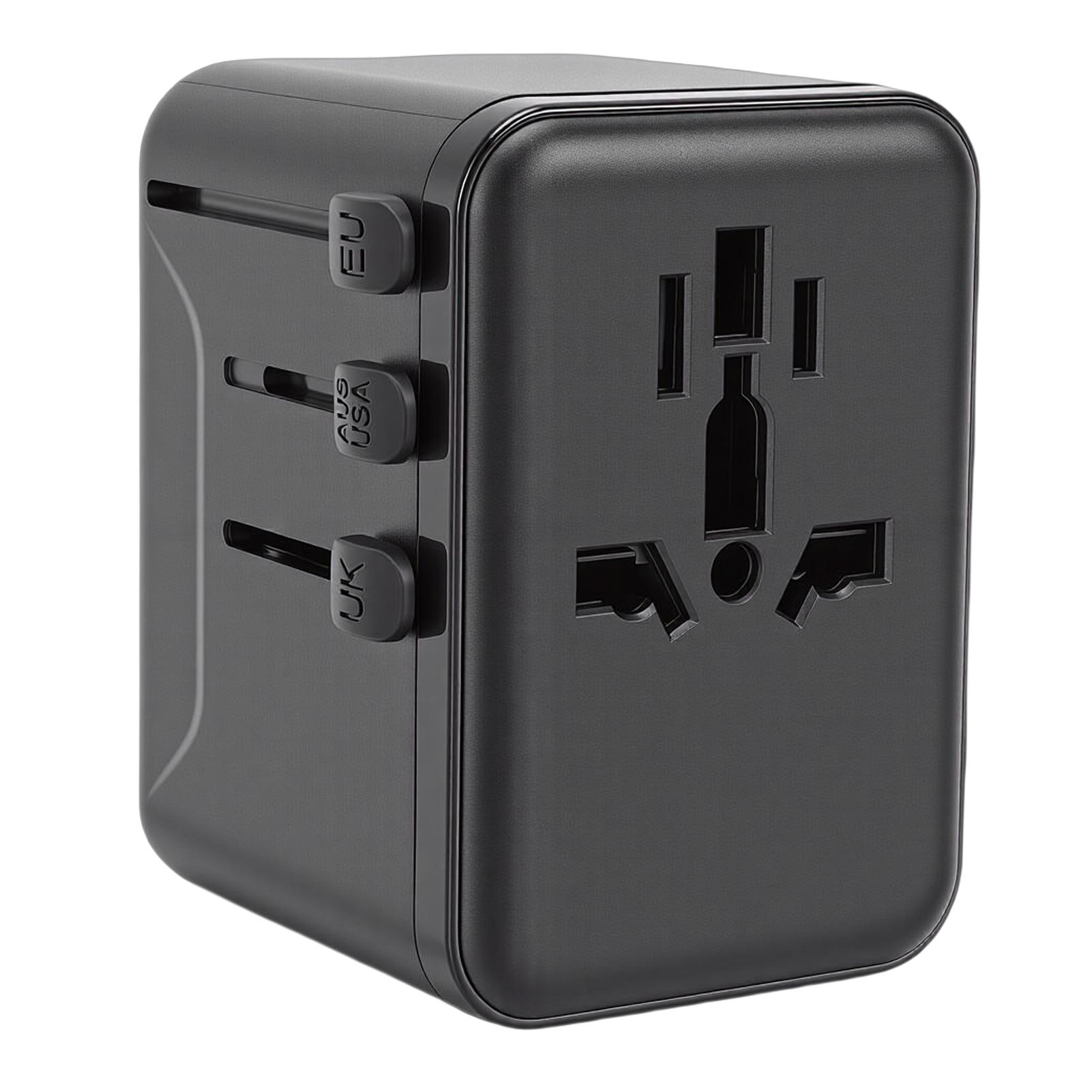 

Universal Travel Adapter 2500W 10A 2 USB 2 Type C Port International Power Adapter Worldwide Charger for Business Trip