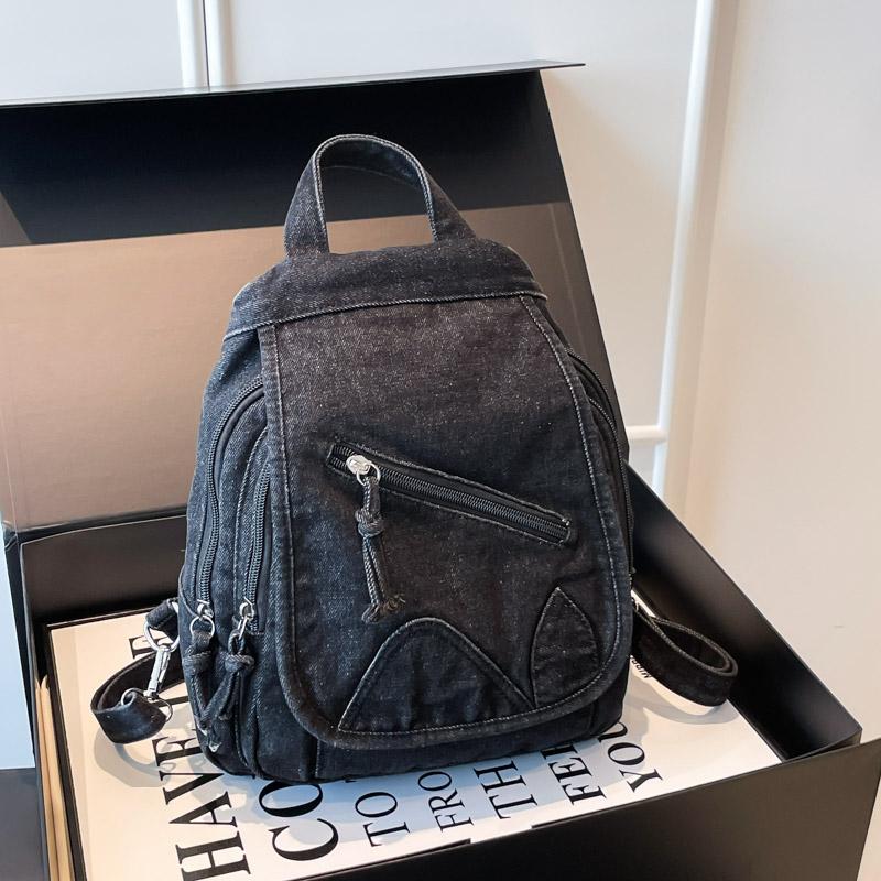Retro Large-capacity Washed Denim single-Backpacks Women's Commuting Totes Bag 2026 Women's Bag Daily Shopper Handbags Bolsa
