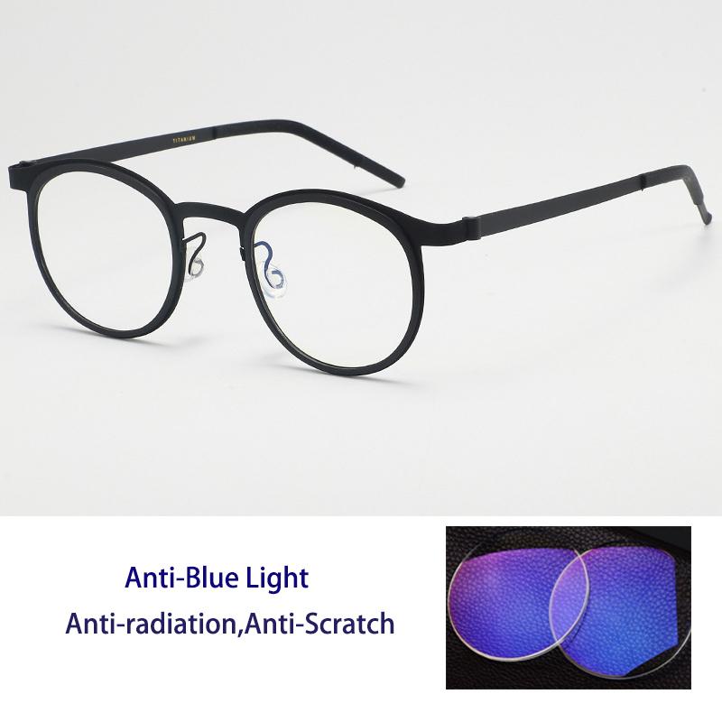 

High Quality Pure Titanium Photochromic Anti Blue Light Reading Glasses for Men Woman with Oval Brand Design Presbyopia Glasses +25