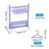 Uxcell Ohrringhalter-Set mit 8 Kleiderbügeln, Acryl-Ohrringhalter Organizer Ständer Rack Ohrring-Displayhalter für Steckerchen