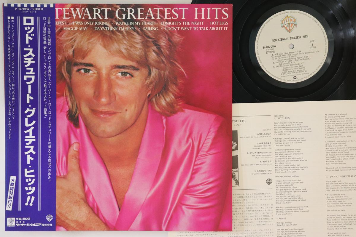 

LP Record ROD STEWART - Greatest Hits P10708W WARNER BROS 1975 Japan Obi Rock Used