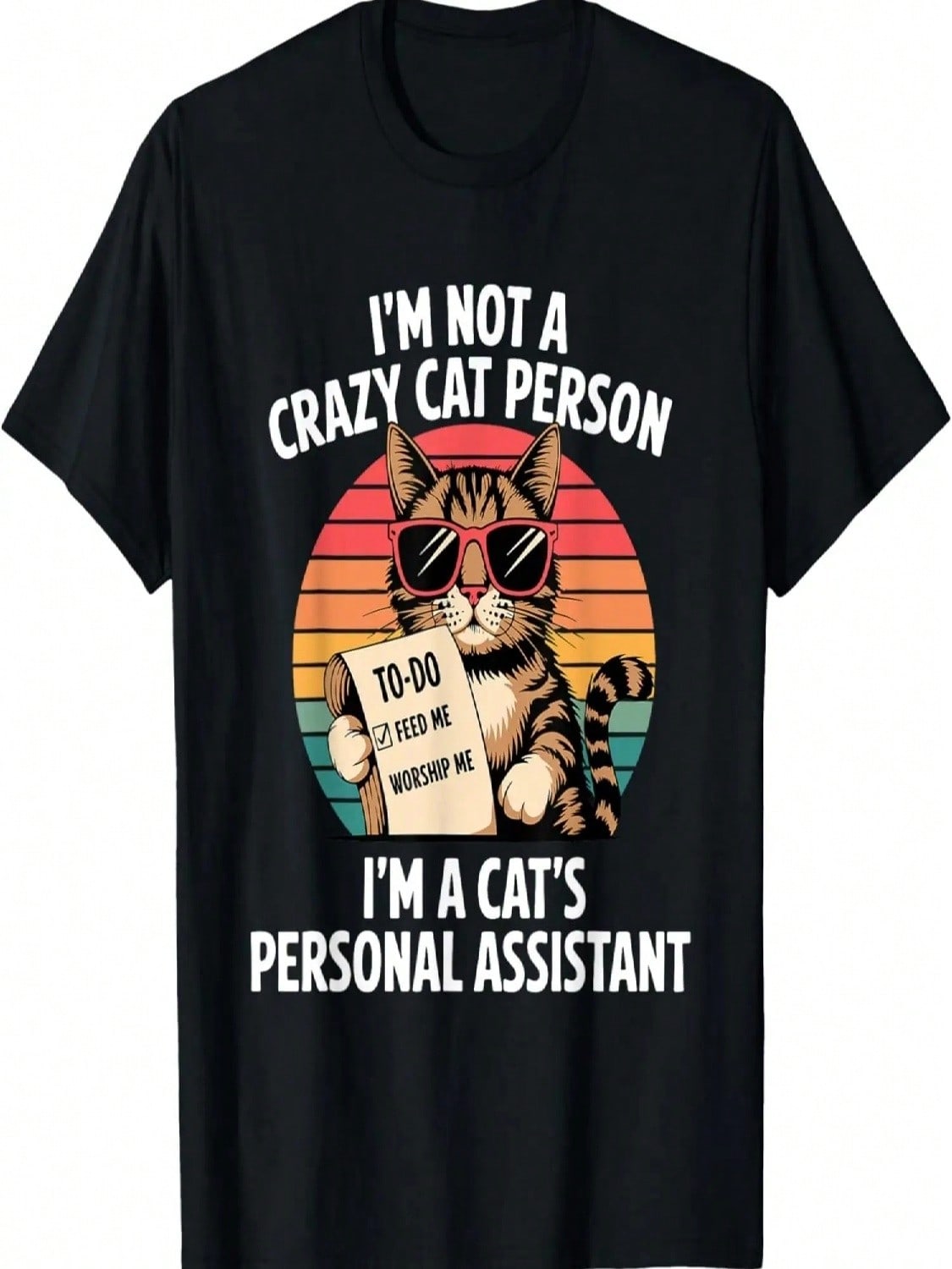 Cat Lover Design For A Cat Lady Or Cat Person T-Shirt S разноцветный