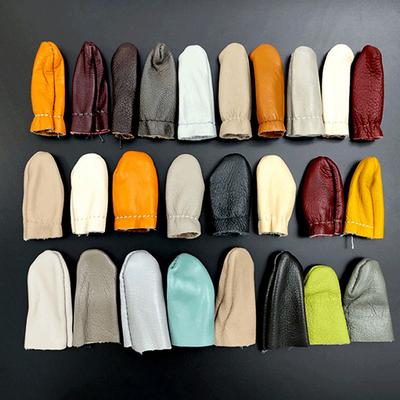 2Pcs Safe Leather Needle Felting For Thumb Index Finger Protector Thimble Protection Guard Hand Craft Embroidery Tool