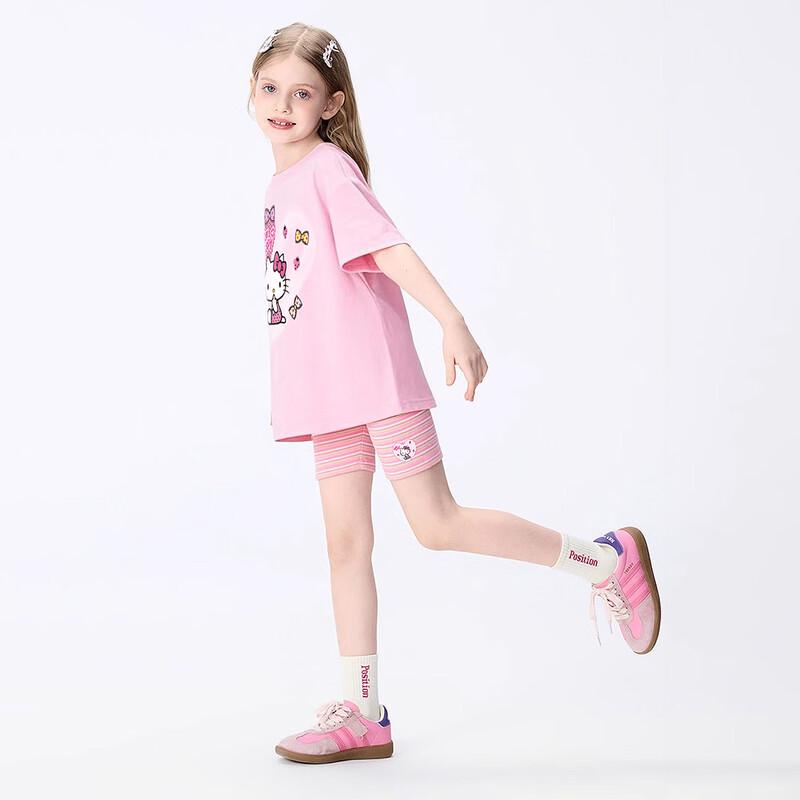Hello Kitty Girls' Summer Cartoon Two-Piece Set