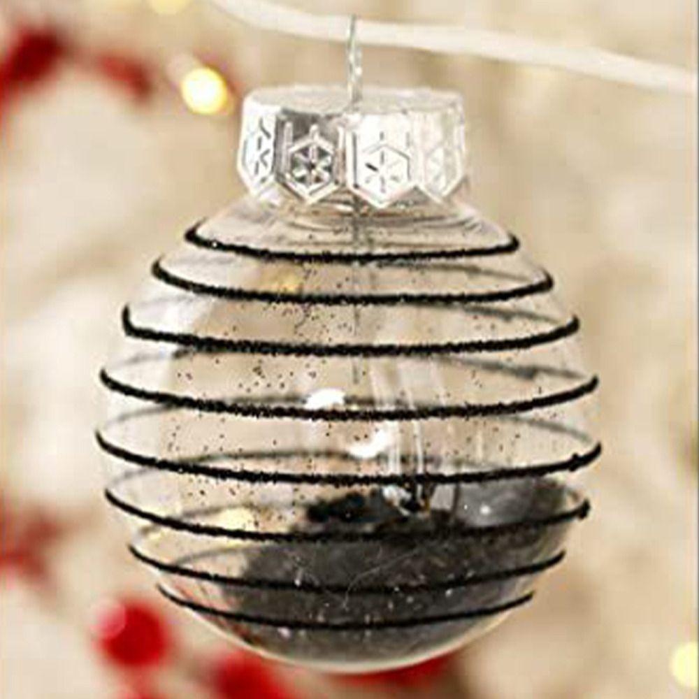 

30pcs 6cm Christmas Tree Pendant Creative Hanging Ornament DIY Supplies Christmas Ball Set Gift