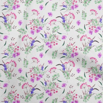 Cotton Flex Fuschia Pink Fabric Florals Sewing Craft Projects Fabric Prints By Yard 40 Inch