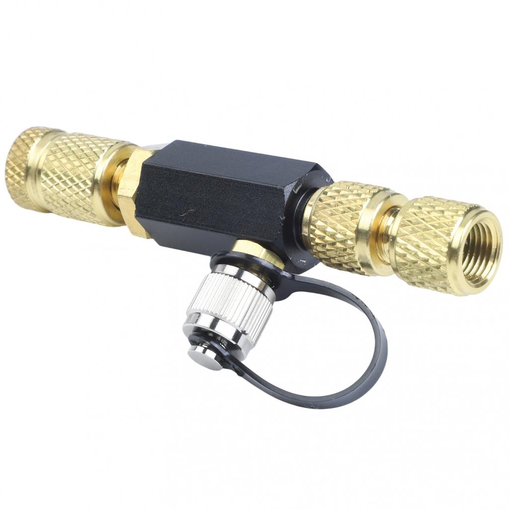 Vacuum-Rated Valve Core Removal Tool Black Compatible with R410A