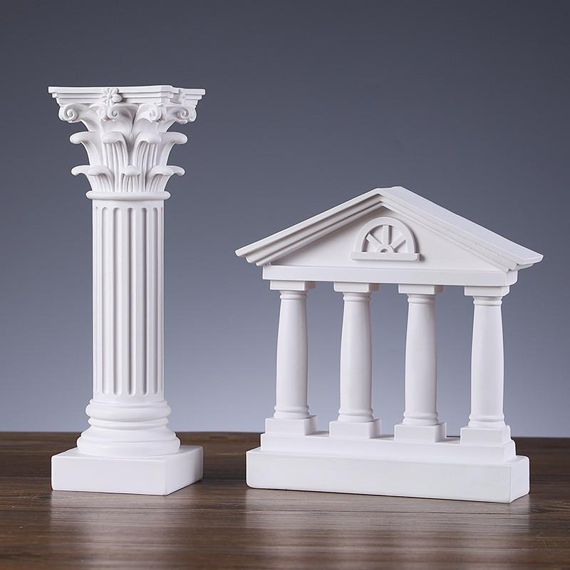 Greek Ancient City Building Model Statue Resin Desktop Decor For Photography And Gift Giving
