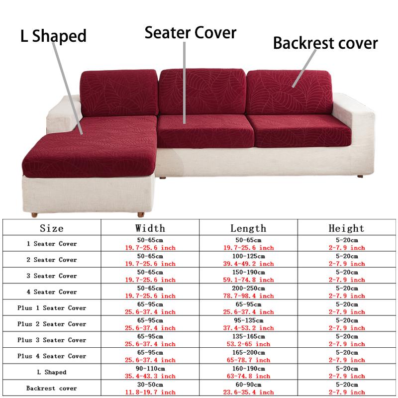 1Pcwaterproof Jacquard Sofa Cover, High Elasticity, All Season Universal Sofa Cushion Cover, Anti Slip,  Sofa Dust  Cover