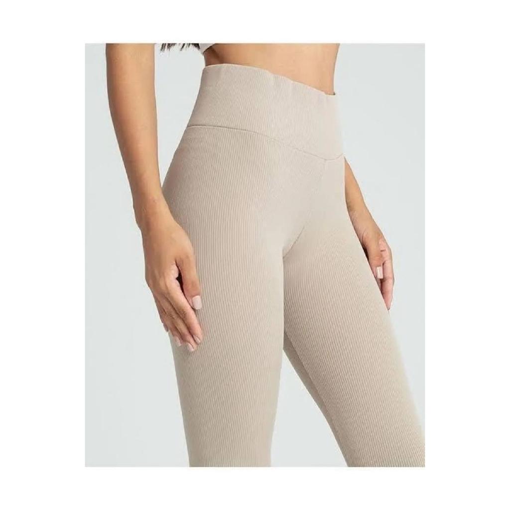 Flared Leg Plus Size Diving Fabric Tights High Waist Trousers Plus Size 2xl 3xl 4xl