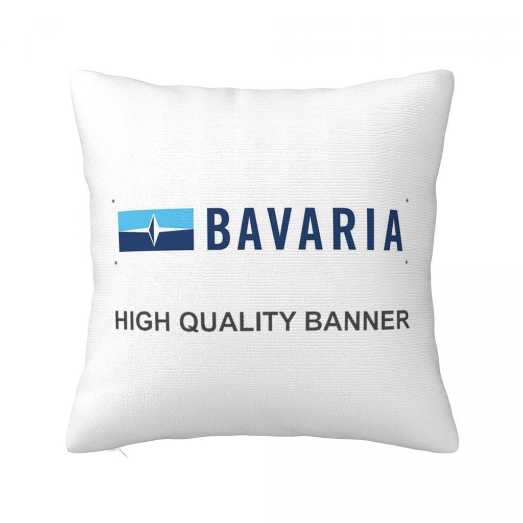 Bavaria Yachts Blue Silver Logo Square Pillowcase Cushion Cover Pillow Case Throw Pillow Cover for Home Sofa Living Room
