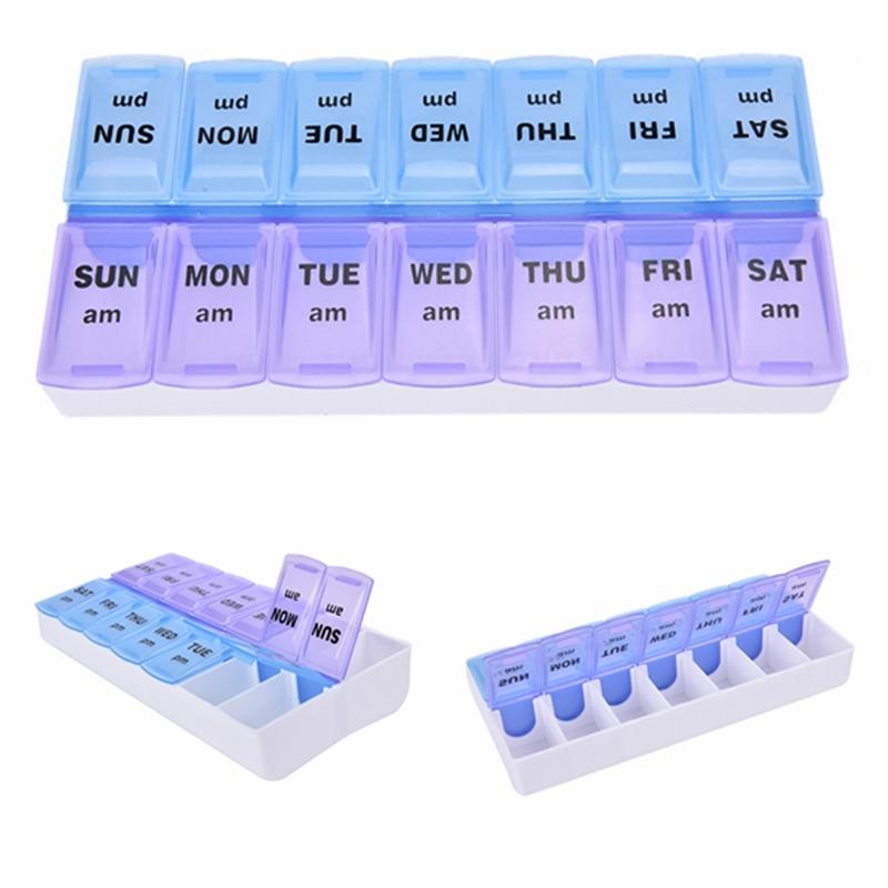 Verkauf 7 Day Weekly Pille Medizin Box Halter Lagerung Container Fall Tragbare