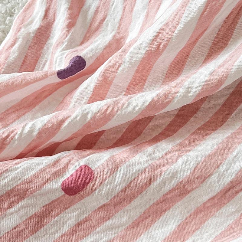 Women's Cartoon Cloud Cotton Pajama Set - Short Sleeve Shirt & Shorts