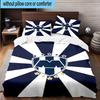 3pcs Monter-rey Football Crest Art Printed Bedding Set Duvet Cover Closure Includes 1 Duvet Cover & 2 Pillowcases Bedding Sets Home Decor Gifts