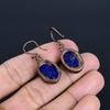 Lapislazuli Kupfer Elektrogeformte Ohrringe, Handgefertigter Edelstein Ohrschmuck, Geschenke für Ehefrau Brandneue Ohrringe