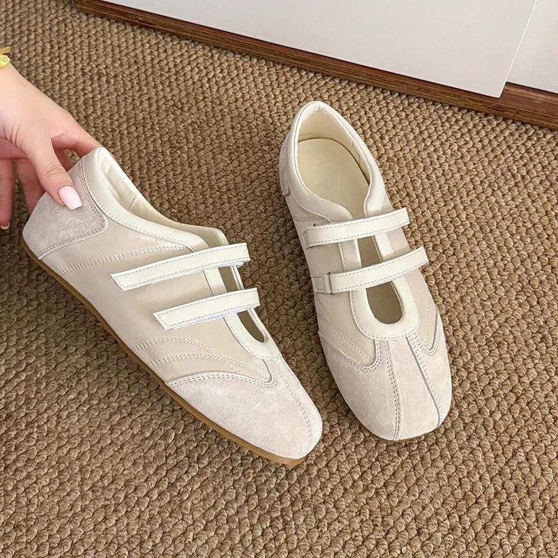Fashion French Ballet Style Flat Casual Sports Shoes for Women, New Mary Jane Flat Shoes, Comfortable and Breathable for Summer