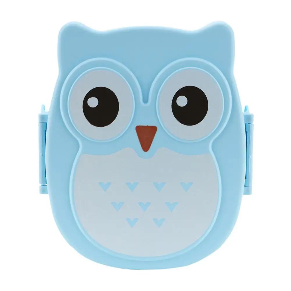 Cute Cartoon Owl Lunch Box Food Container Storage Box Portable Kids Student Lunch Box Bento Box Container With Compartments Case