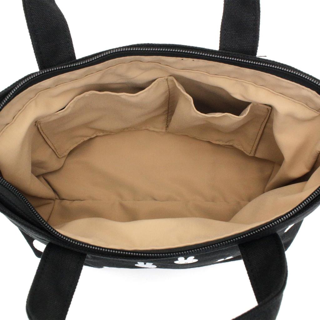 Hapitas Mini Tote Character Monogram Face Black Bag, Bag-in-Bag, Bag, 0128, Women's, B251,