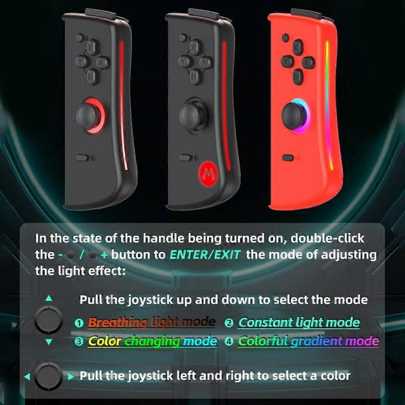 DATA FROG For Nintendo Switch 6-axis Gyro Vibration Joy-Con Controller Bluetooth-compatible Gamepad