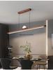 Zen Designer Tea Room Chandelier with Black Walnut and Copper