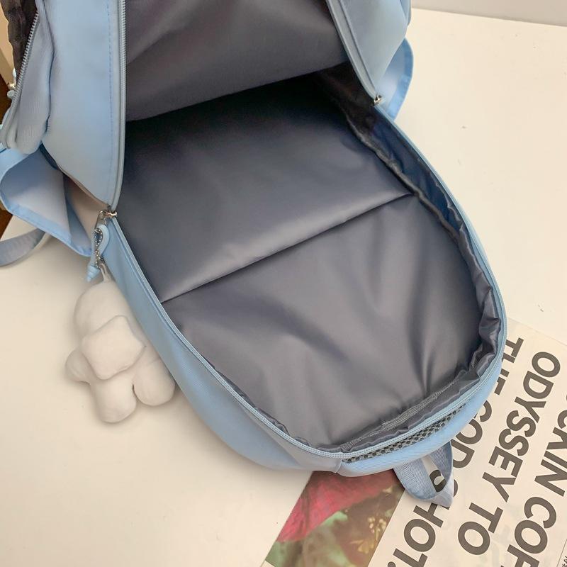 New Backpack Simple Male and Female Students School Bag Large Capacity Commuting Computer Backpack Leisure Travel Backpack