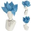 Vuxen Anime Syntetisk Dragon Ball Z Saiyan Son Goku Gogeta Vegetto Cosplay Peruk för Halloween Jul Cosplay