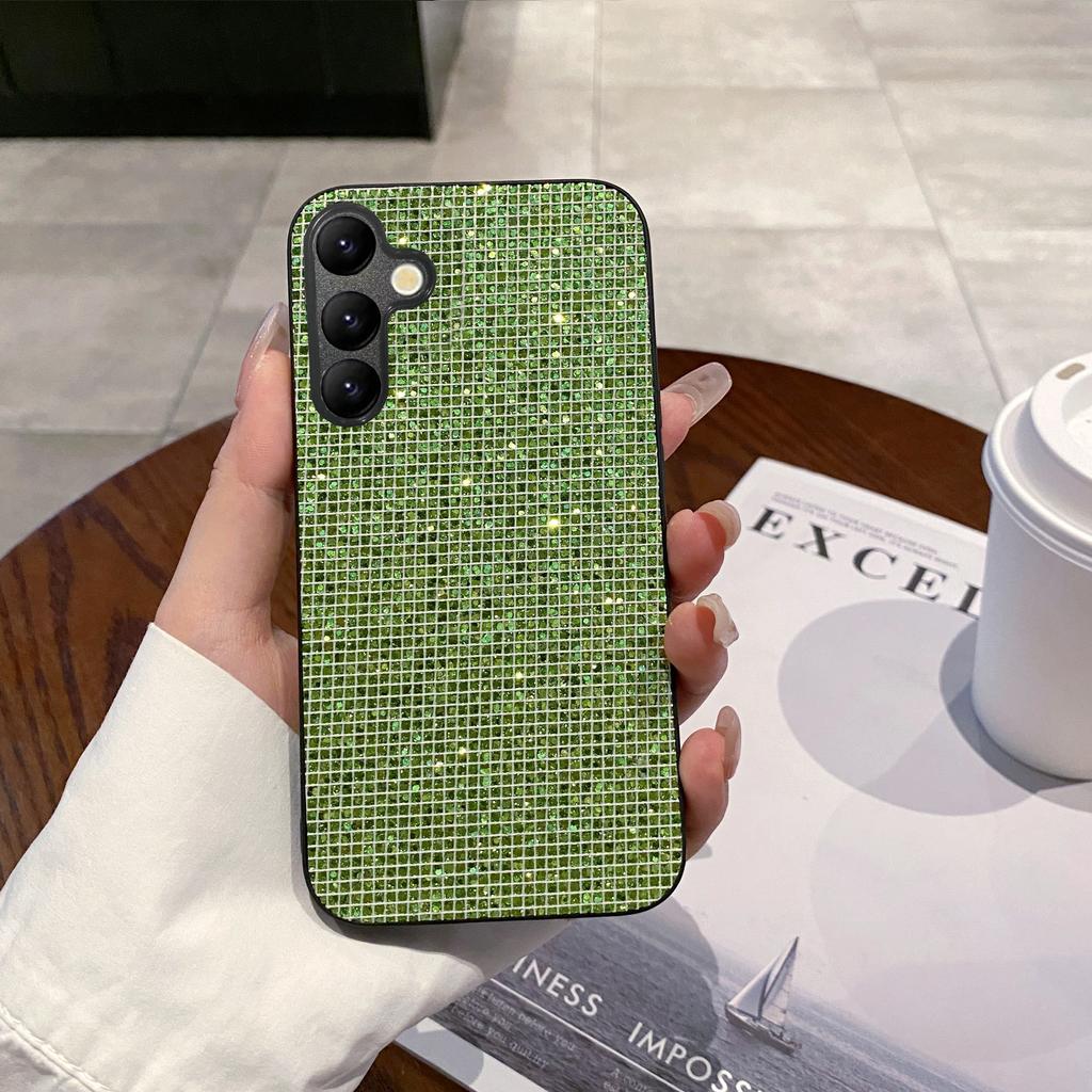 Luxuriöses glänzendes buntes Gittermuster Mode Handyhülle für Samsung Galaxy A14 A15 A16 A17 A37 A35 A36 A57 A55 A56 A73 TPU Hülle