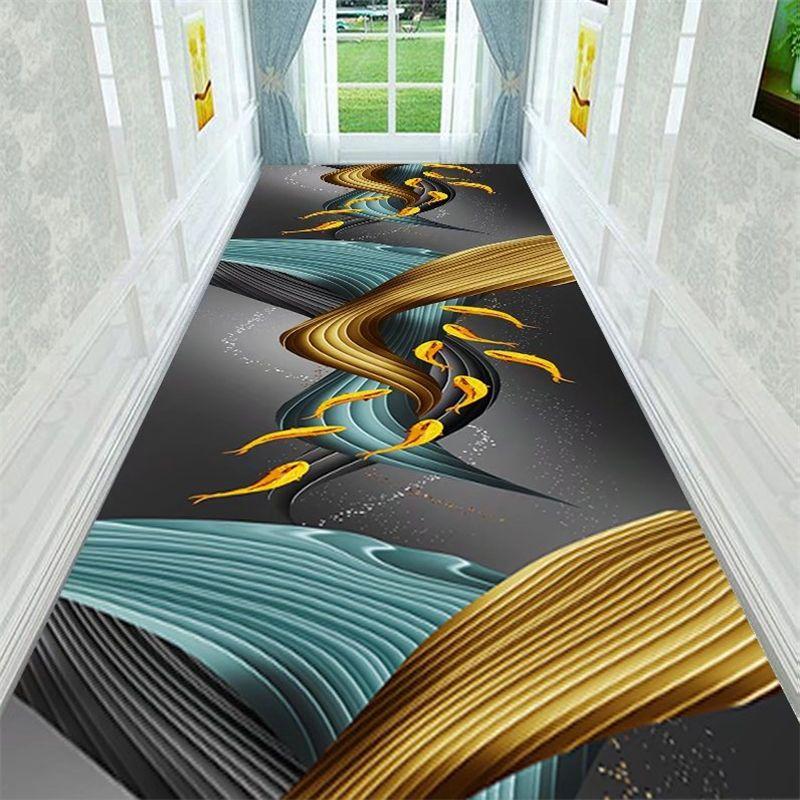 Corridor Hallway Rugs and Carpets 3D Waterfall Living Room Area Rug Kitchen Bedroom Rug Bath Mat Entrance Doormat