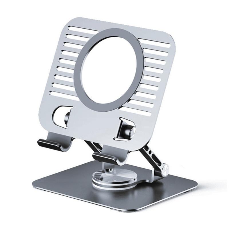 Foldable Computer Stand with Ventilation Holes Heat Dissipation Adjustable Rotations Height for 15.6inch Laptops