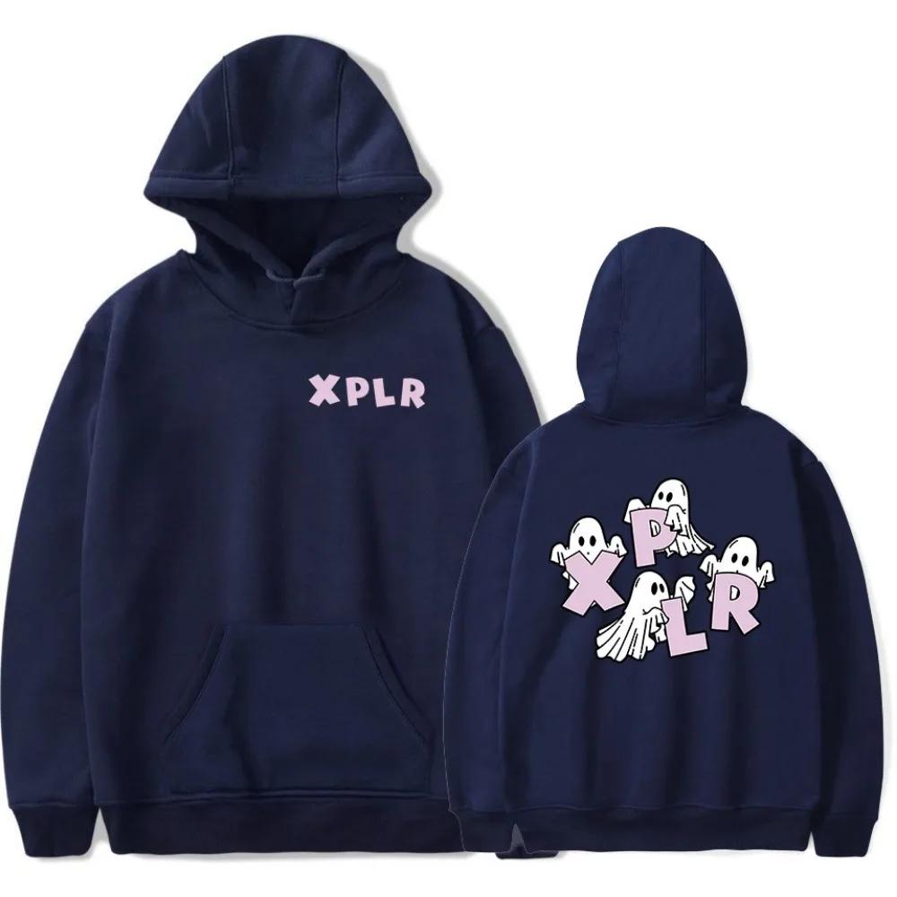 Sam And Colbys XPLR Hoodie Lustiges Halloween Sweatshirt Unisex Oversized Y2k Pullover mit Kapuze Langarm Hoodies