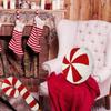 3D Creative Candy Plush Pillow Backrest for Christmas Decoration